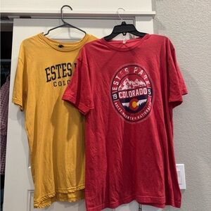 Red and Yellow Estes Park Colorado T-Shirts